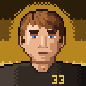 Pixel-art portrait of Joe